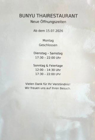 Wir haben neue Öffnungszeiten